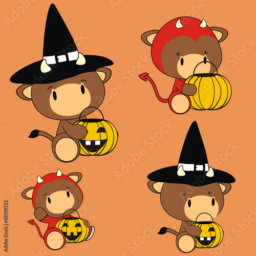 bull baby cartoon halloween costume