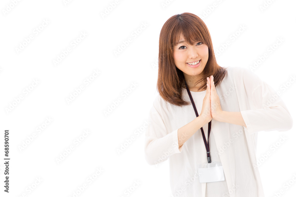 asian businesswoman on white background asian businesswoman on white background