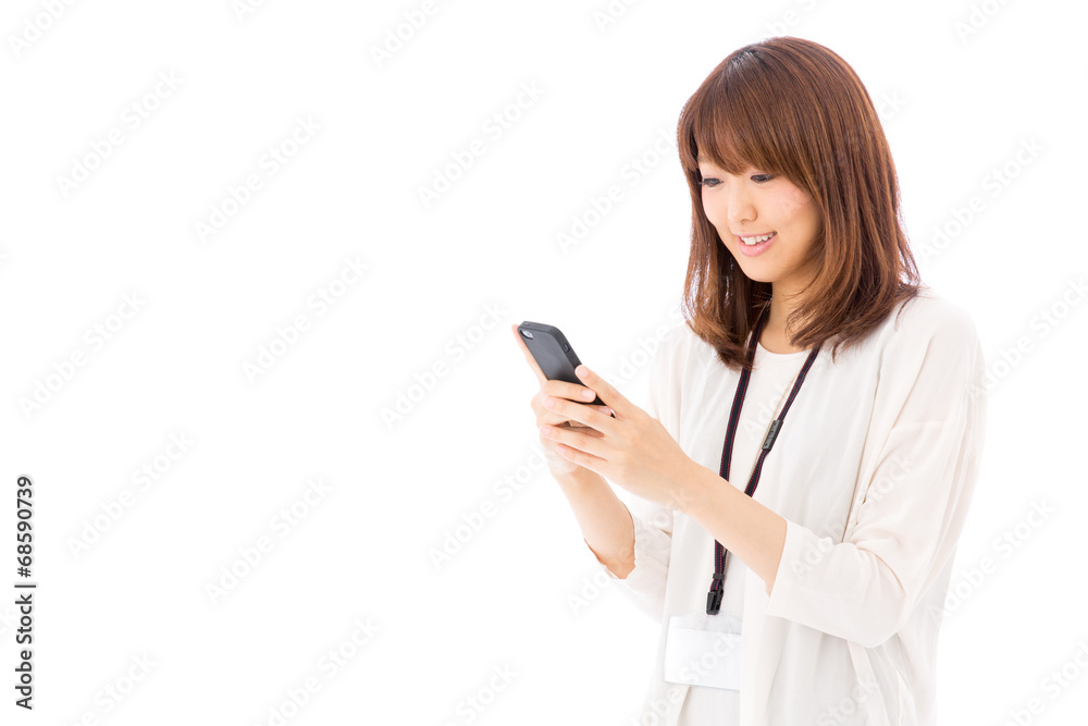 asian businesswoman on white background asian businesswoman on white background