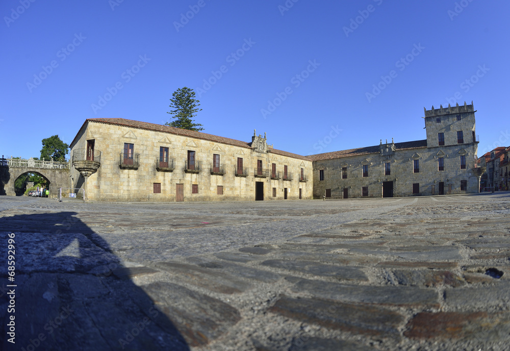 Cambados: monumental center of the capital of Albarino wine