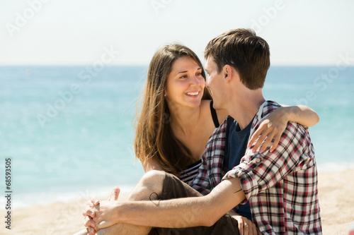 Girl and her boyfriend smiling © JackF