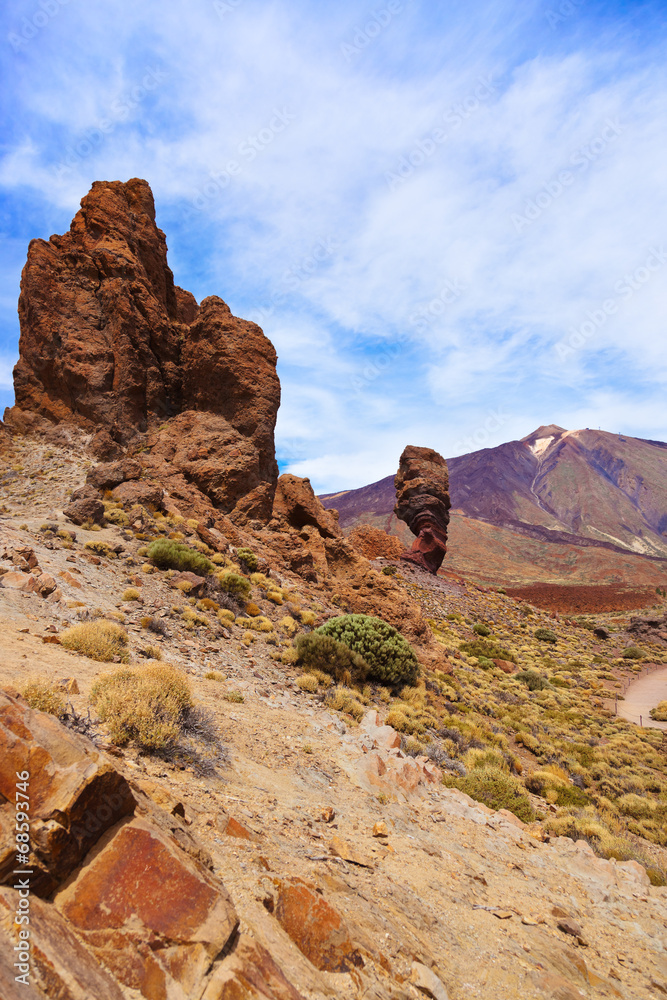 Fototapeta premium Finger Of God rock at volcano Teide in Tenerife island - Canary