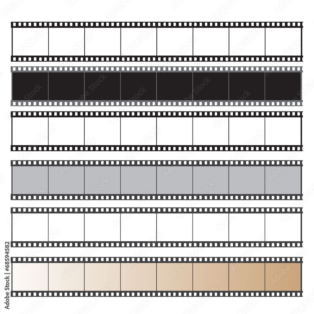 film reel vector set film reel vector set