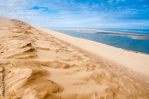 View from the dune of Pyla, highest in Europe (France)