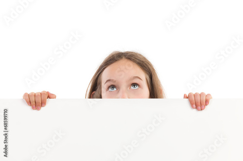 Fotografie Peeking little girl