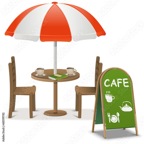 Vector Outdoor Cafe