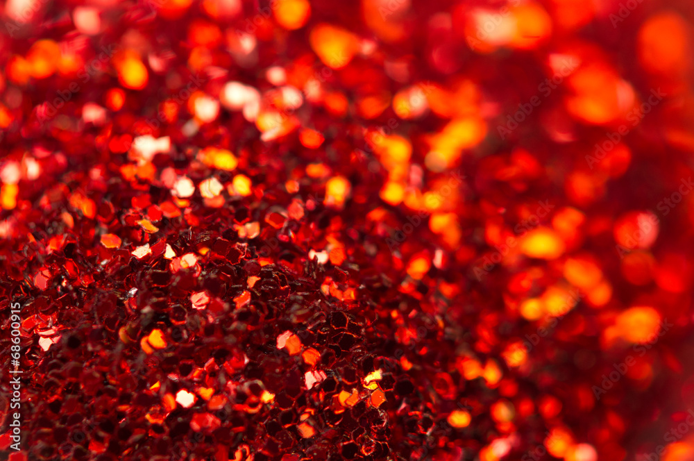 Holiday shiny blurry red background. Macro Holiday shiny blurry red background. Macro