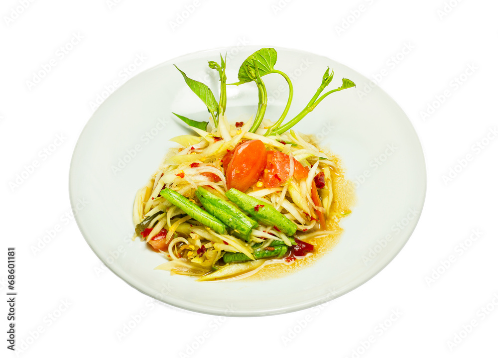 Papaya salad Papaya salad