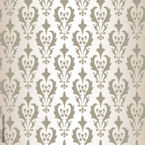 Damask vintage floral seamless  pattern background