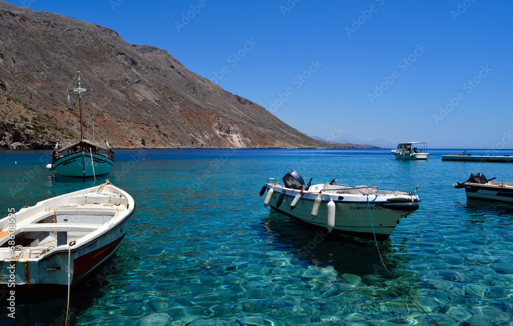Boats in Loutro