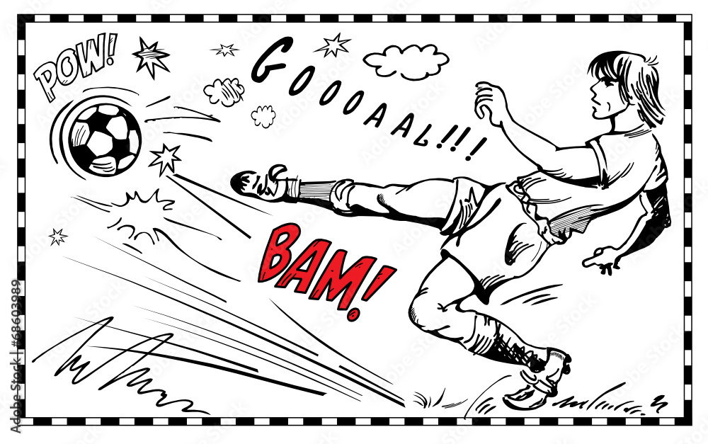 Obraz premium soccer player