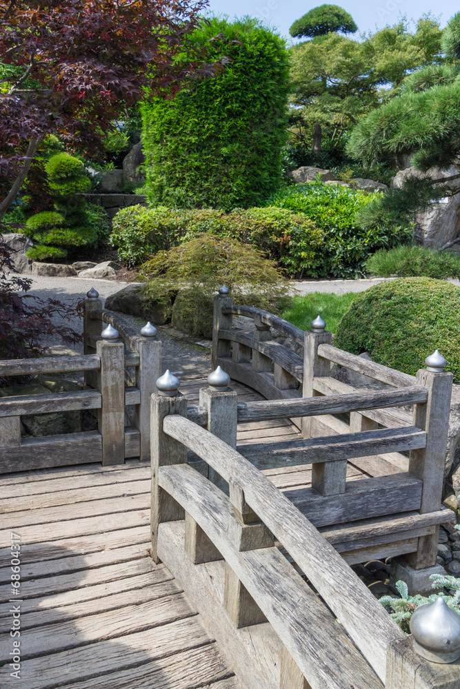 Japanese Garden wooden walkway