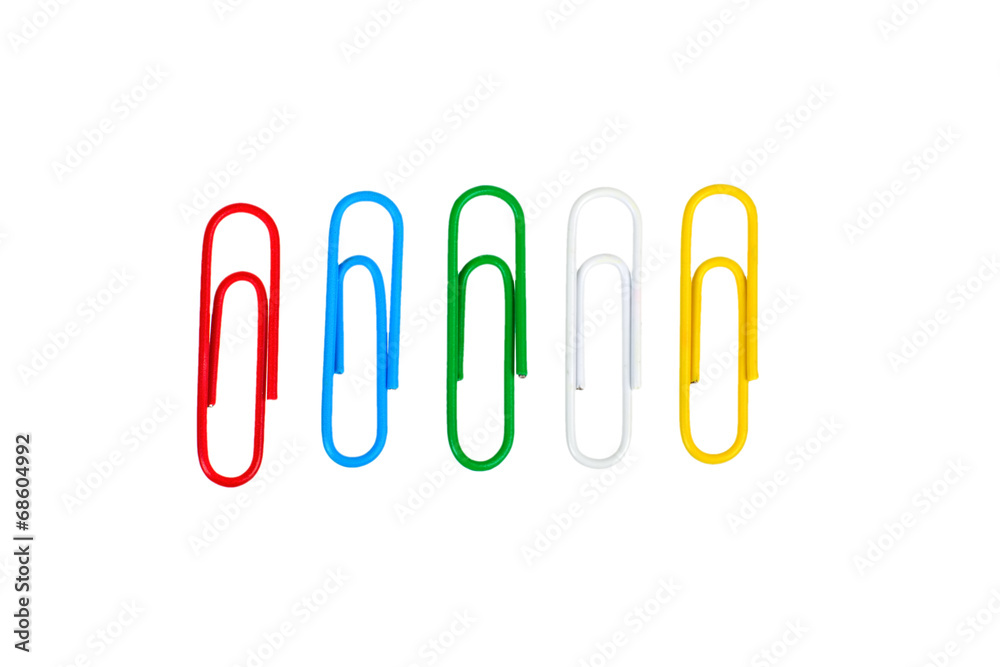 clip color isolated on white background clip color isolated on white background