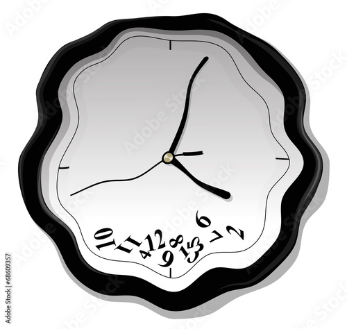 Vector illustration of clock
