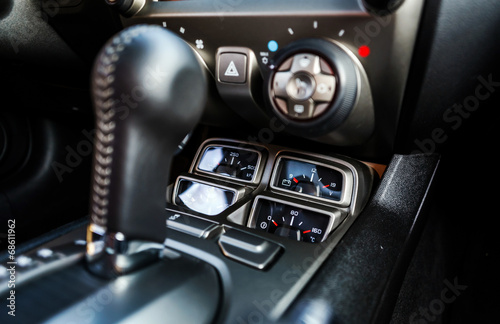 Luxury car interior details