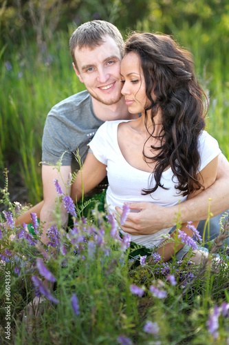 portrait of a beautiful couple in love