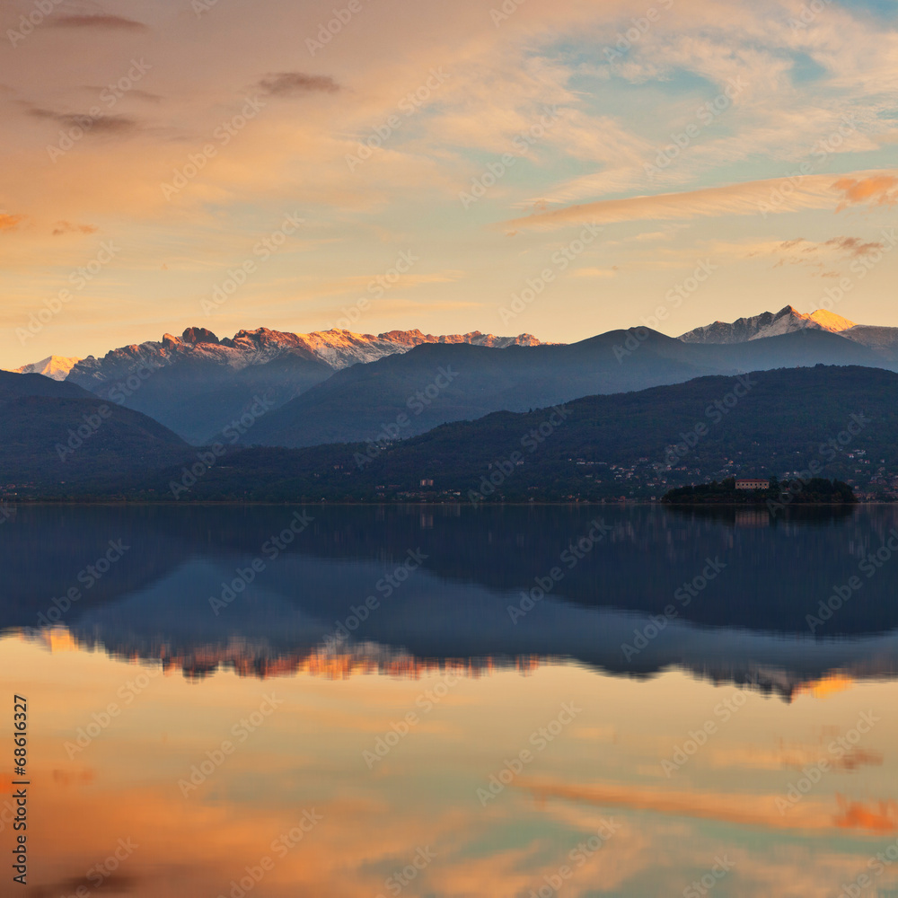  Lake Maggiore and Swiss Alps