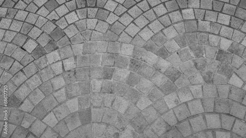 A mosaic stone floor texture.