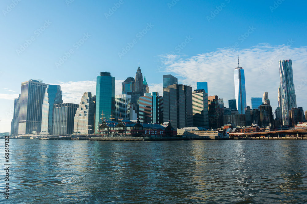 Fototapeta premium Panorama centrum Manhattanu