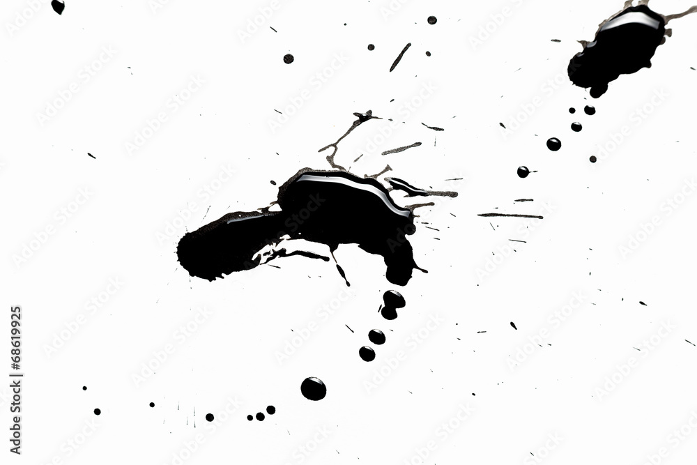 Fototapeta premium Abstract black splashes