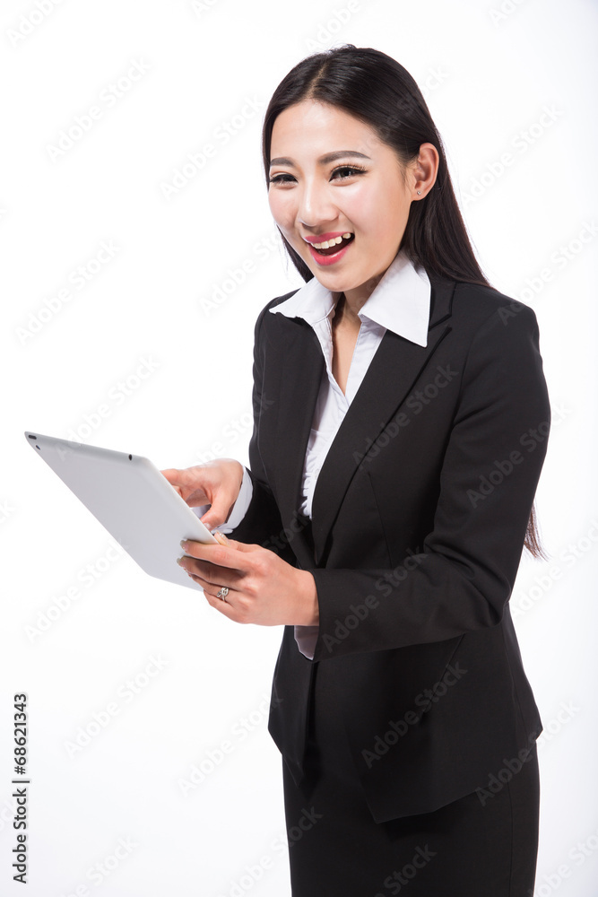 business woman. Isolated over white background business woman. Isolated over white background