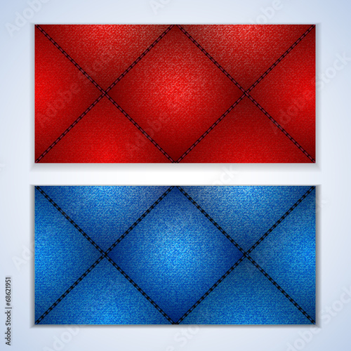 stitched denim panelsl
