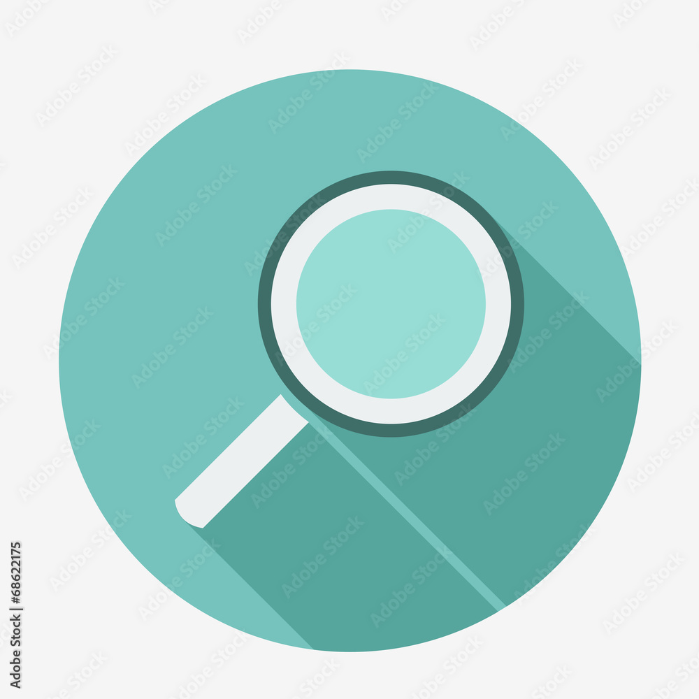 Magnifying glass icon. Vector, easy paste to any background Magnifying glass icon. Vector, easy paste to any background