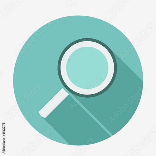 Magnifying glass icon. Vector, easy paste to any background