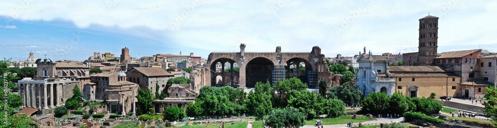 Ruins of the old and beautiful city Rome