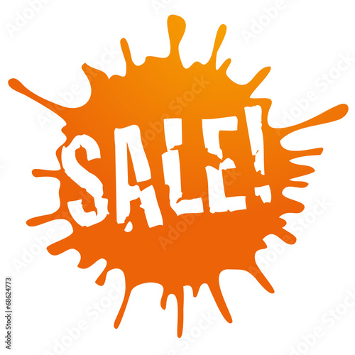 button sale! orange grunge