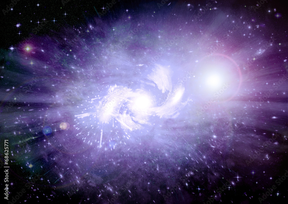 Obraz premium galaxy in a free space