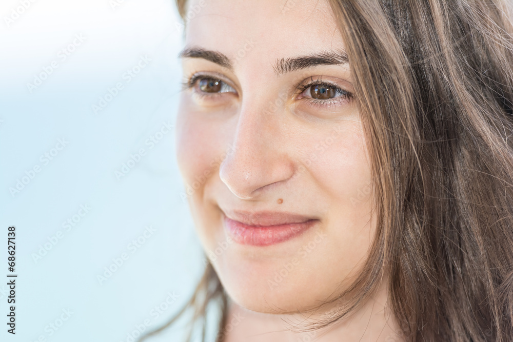 Beautiful Happy Girl Close Up Portrait Beautiful Happy Girl Close Up Portrait