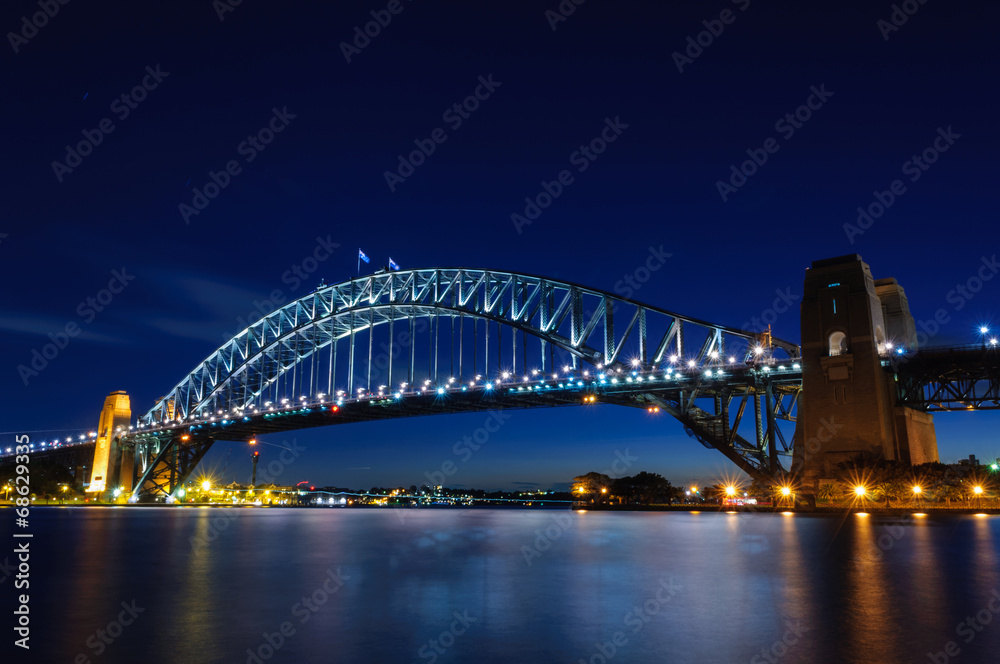 Harbor Bridge at twilight