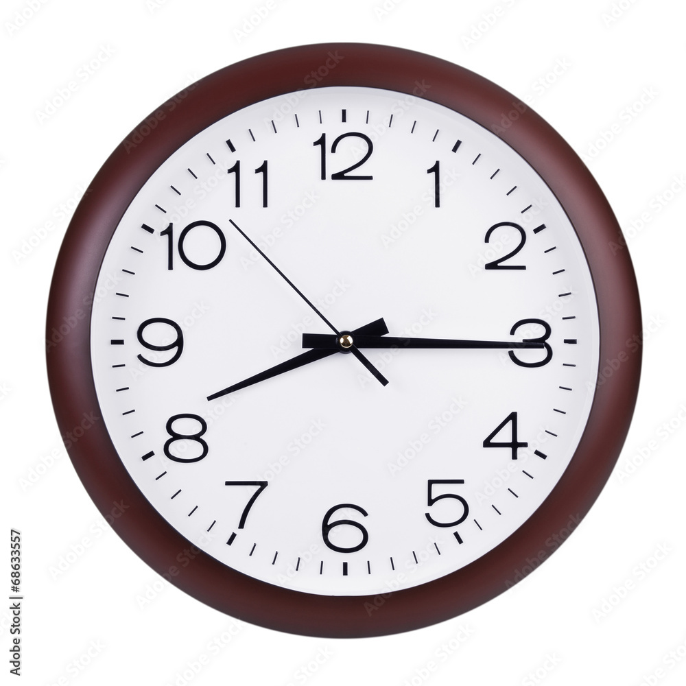 Fifteen minutes of the ninth on the round clock Fifteen minutes of the ninth on the round clock