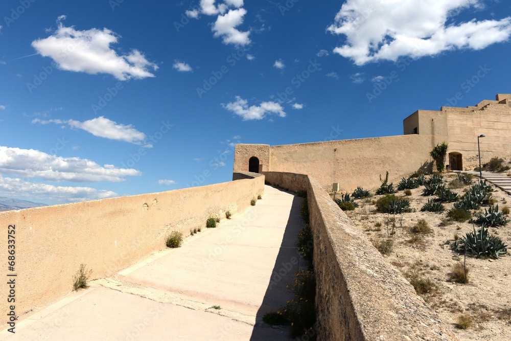 Fototapeta premium Santa Barbara fortress in Alicante