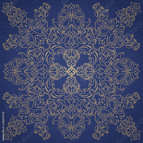 Vector baroque ornament in Victorian style.