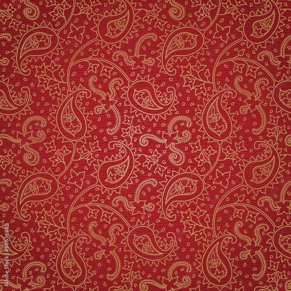 Ornate floral seamless texture in Eastern style.