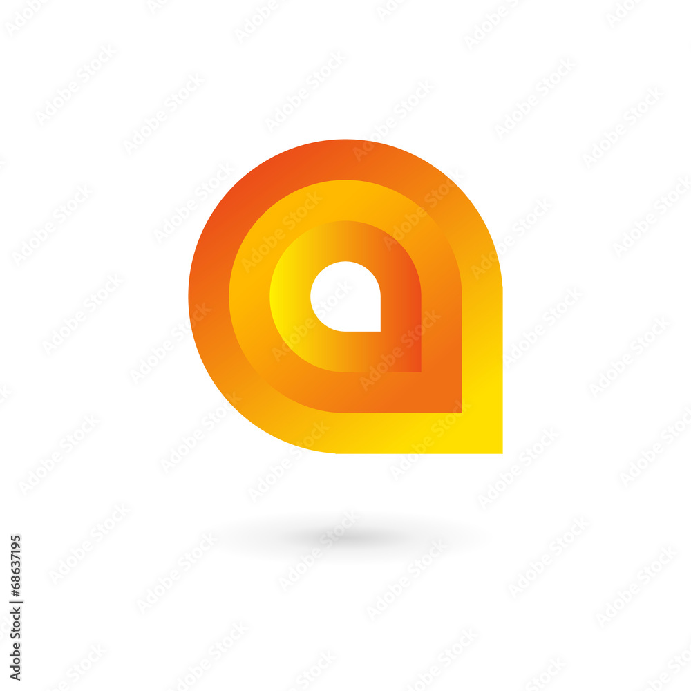 Letter A logo icon design template elements. Letter A logo icon design template elements.
