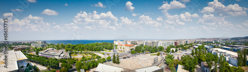 Panoramic view of Thessaloniki city, Greece. photo