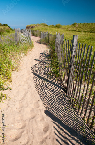 Path to Crescent Beach at Block Island, Rhode Island