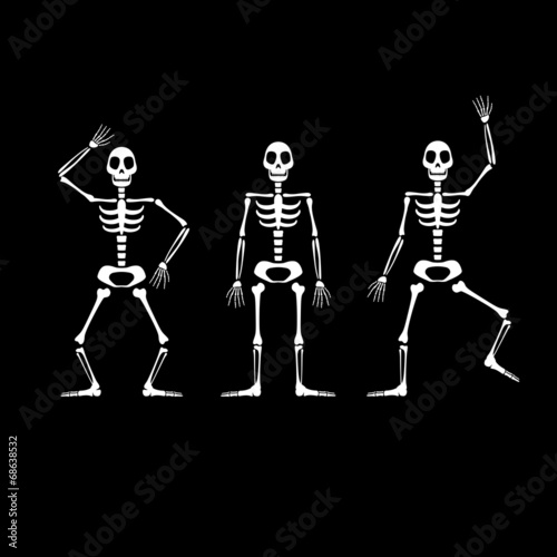 Vector Illustration of Skeletons