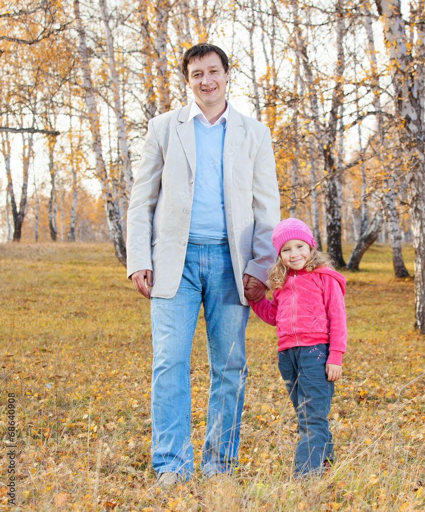 Father playing with daughter