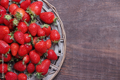 Ripe sweet strawberries