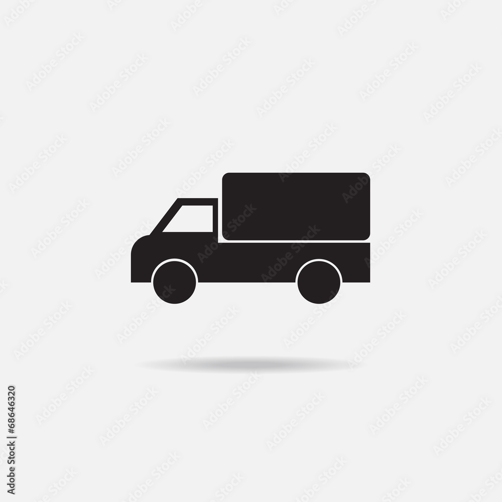 Truck sign icon. Truck sign icon.