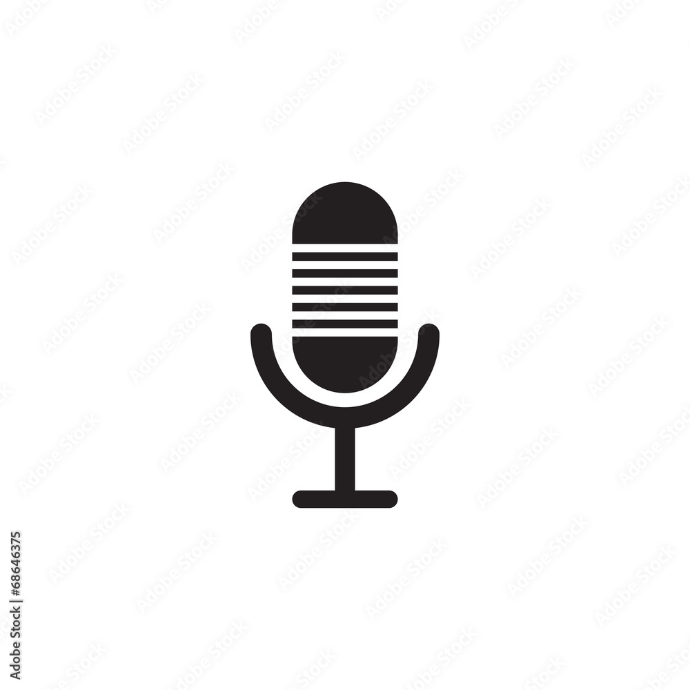 Microphone vector icon design Microphone vector icon design