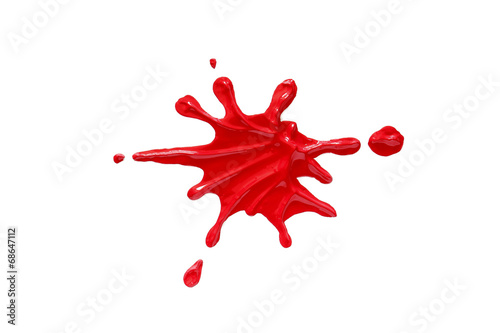 farb spritzer rot; farbklecks; abdruck