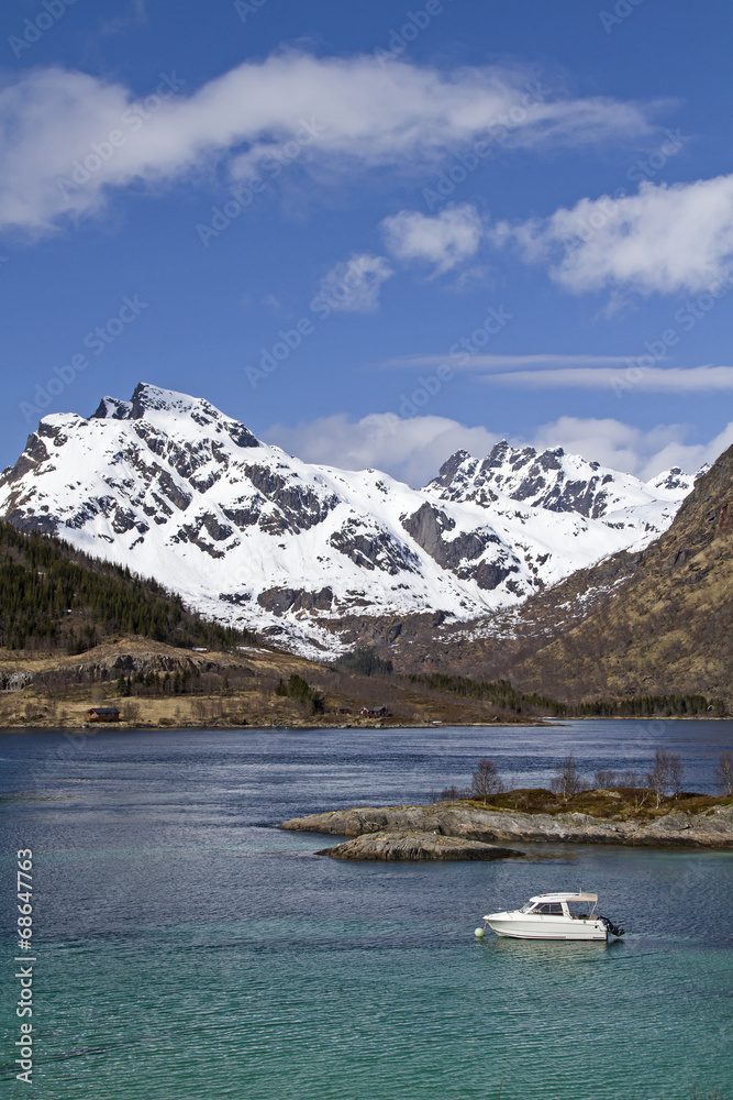 Schiff mit Innerfjorden Schiff mit Innerfjorden