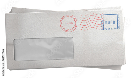 White Envelope Stack