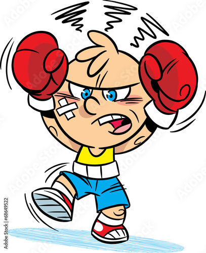 funny cartoon boxer