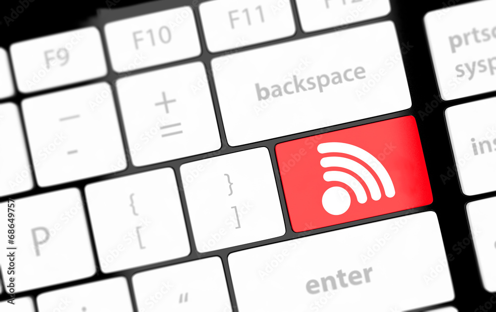 wifi concepts, with message on enter key of computer keyboard. wifi concepts, with message on enter key of computer keyboard.